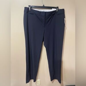 Liz Claiborne Navy Straight Leg Trousers